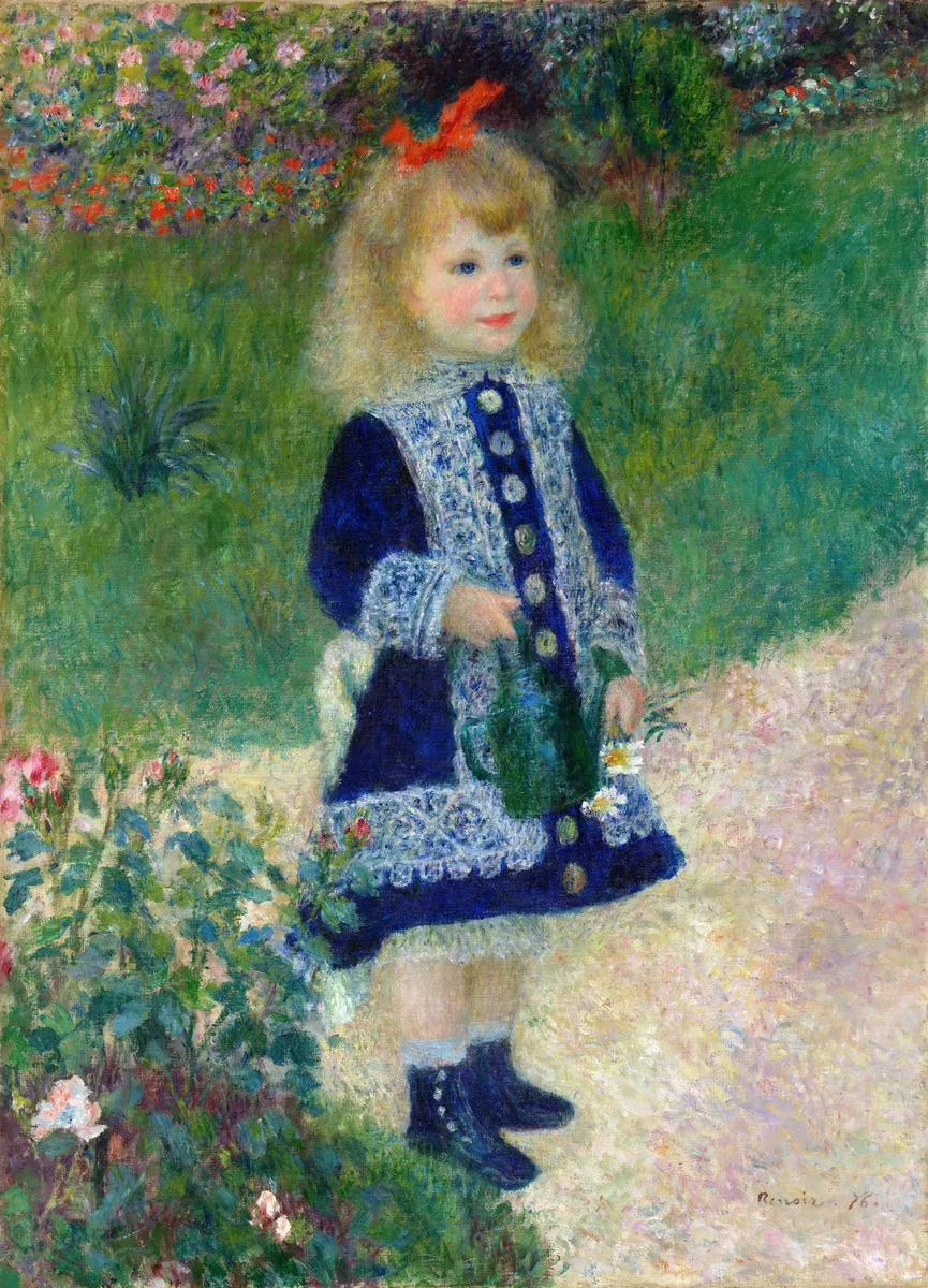 A Girl with a Watering Can, Pierre-Auguste Renoir