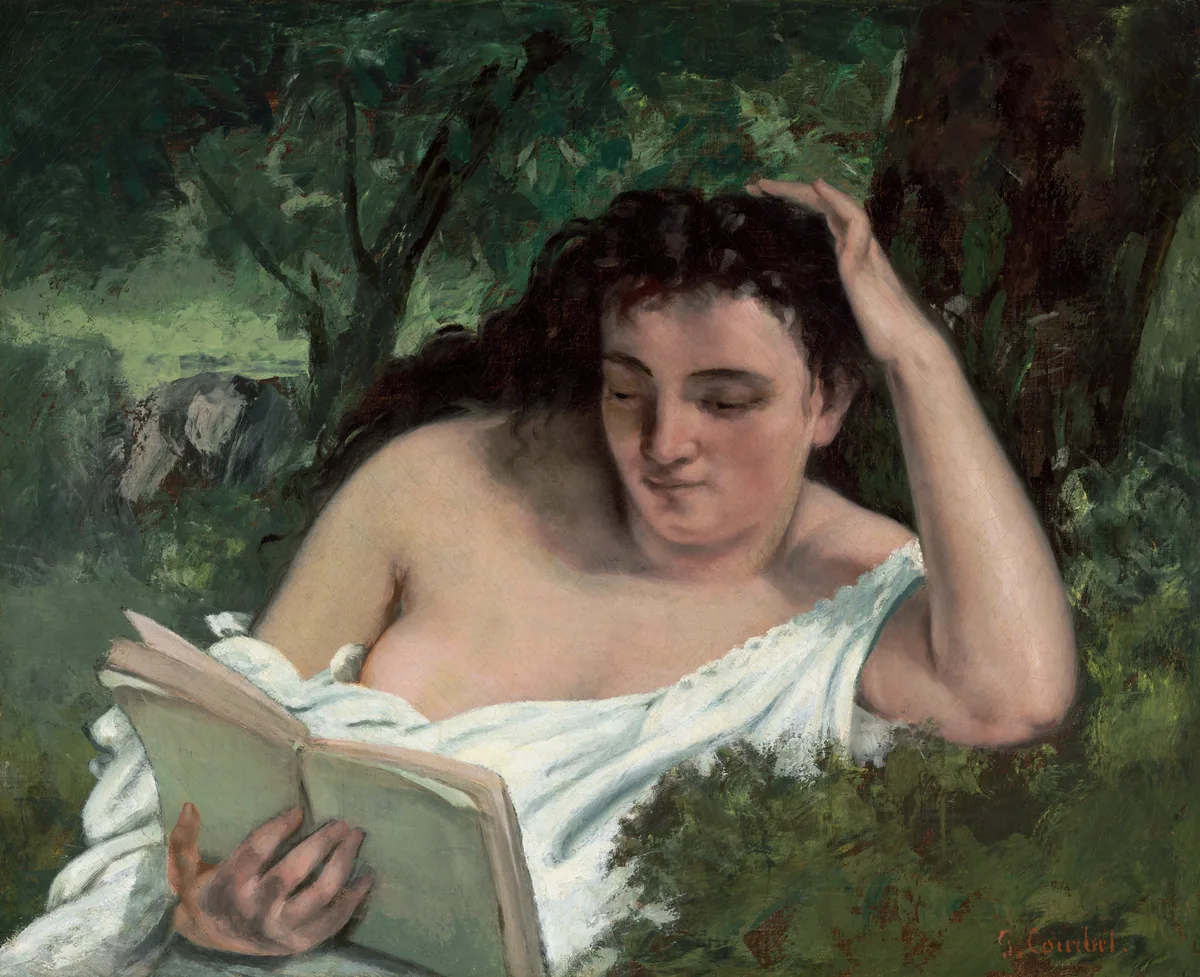 A Young Woman Reading, Gustave Courbet