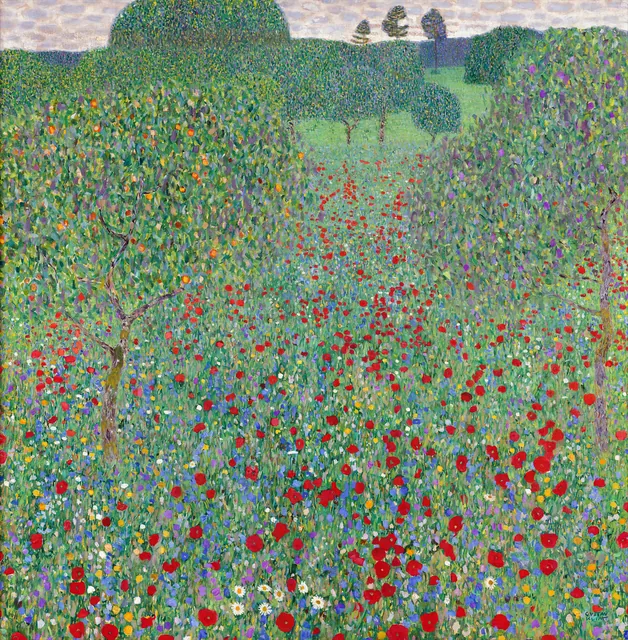 Blossoming Poppies, Gustav Klimt