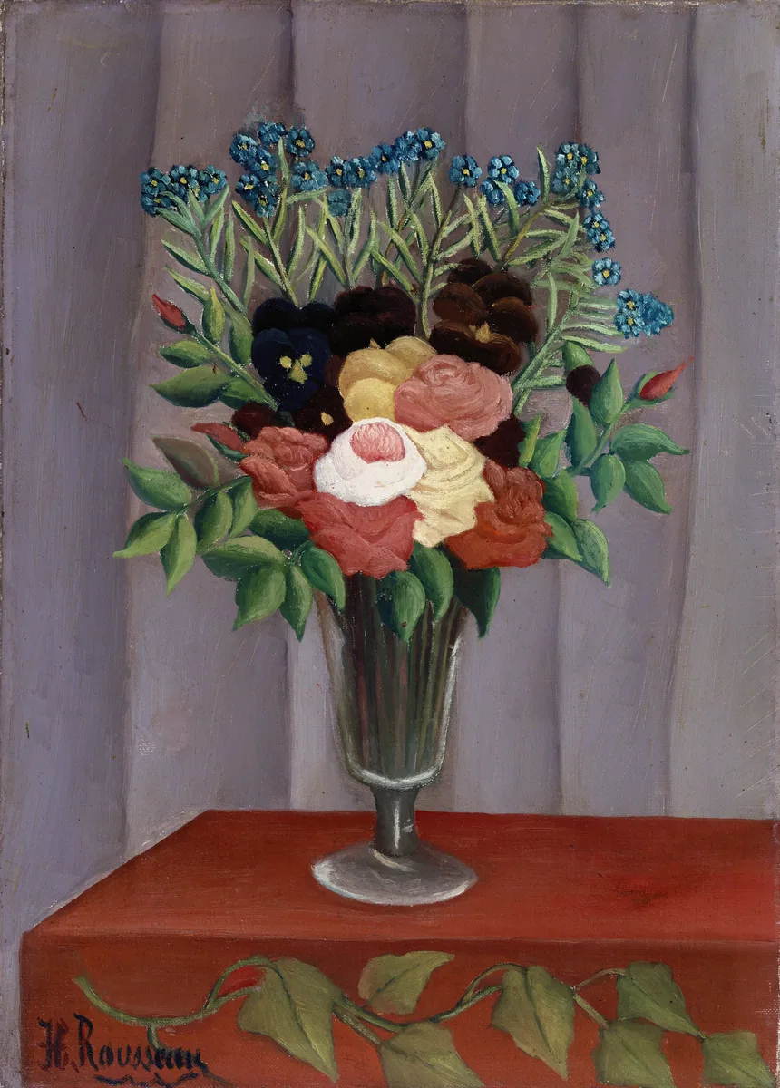 Bouquet of Flowers, Henri Rousseau