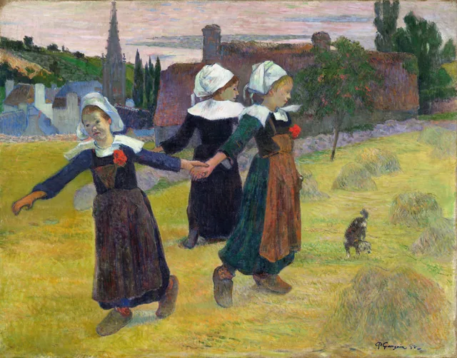 Breton Girls Dancing, Pont-Aven, Paul Gauguin