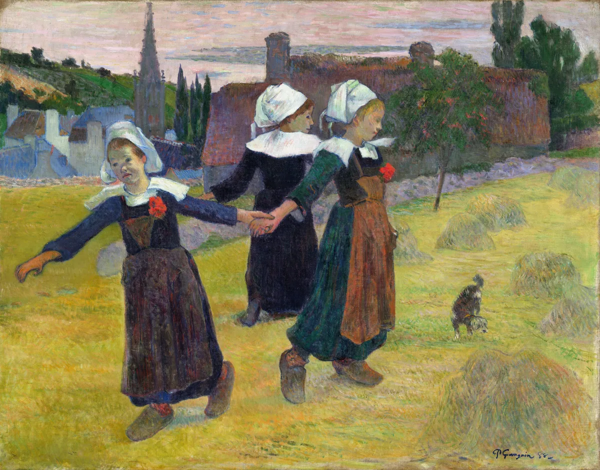 Breton Girls Dancing, Pont-Aven, Paul Gauguin