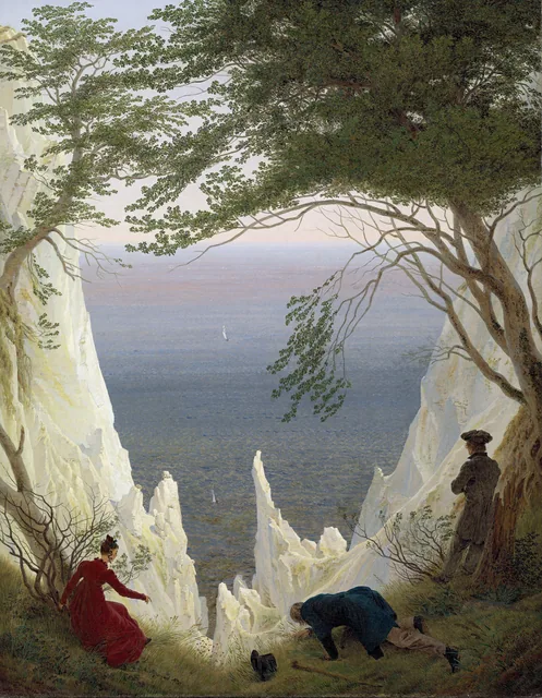 Chalk Cliffs on Rugen, Caspar David Friedrich