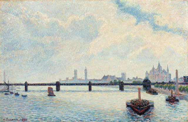 Charing Cross Bridge, London, Camille Pissarro