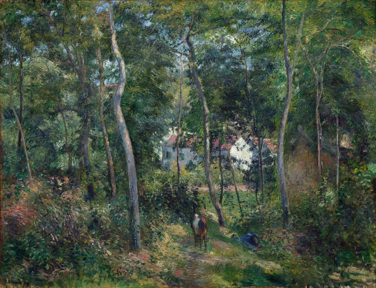 Edge of the Woods Near L'Hermitage, Pontoise, Camille Pissarro