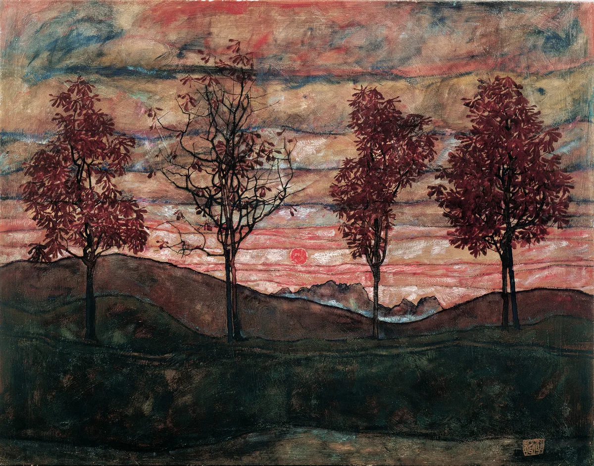 Four Trees, Egon Schiele