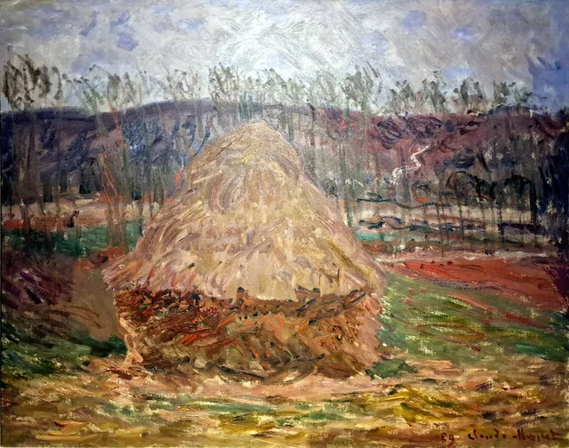 Grainstack at Giverny, Claude Monet