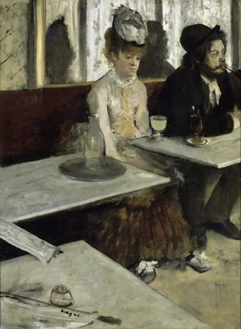 In a Cafe, Edgar Degas