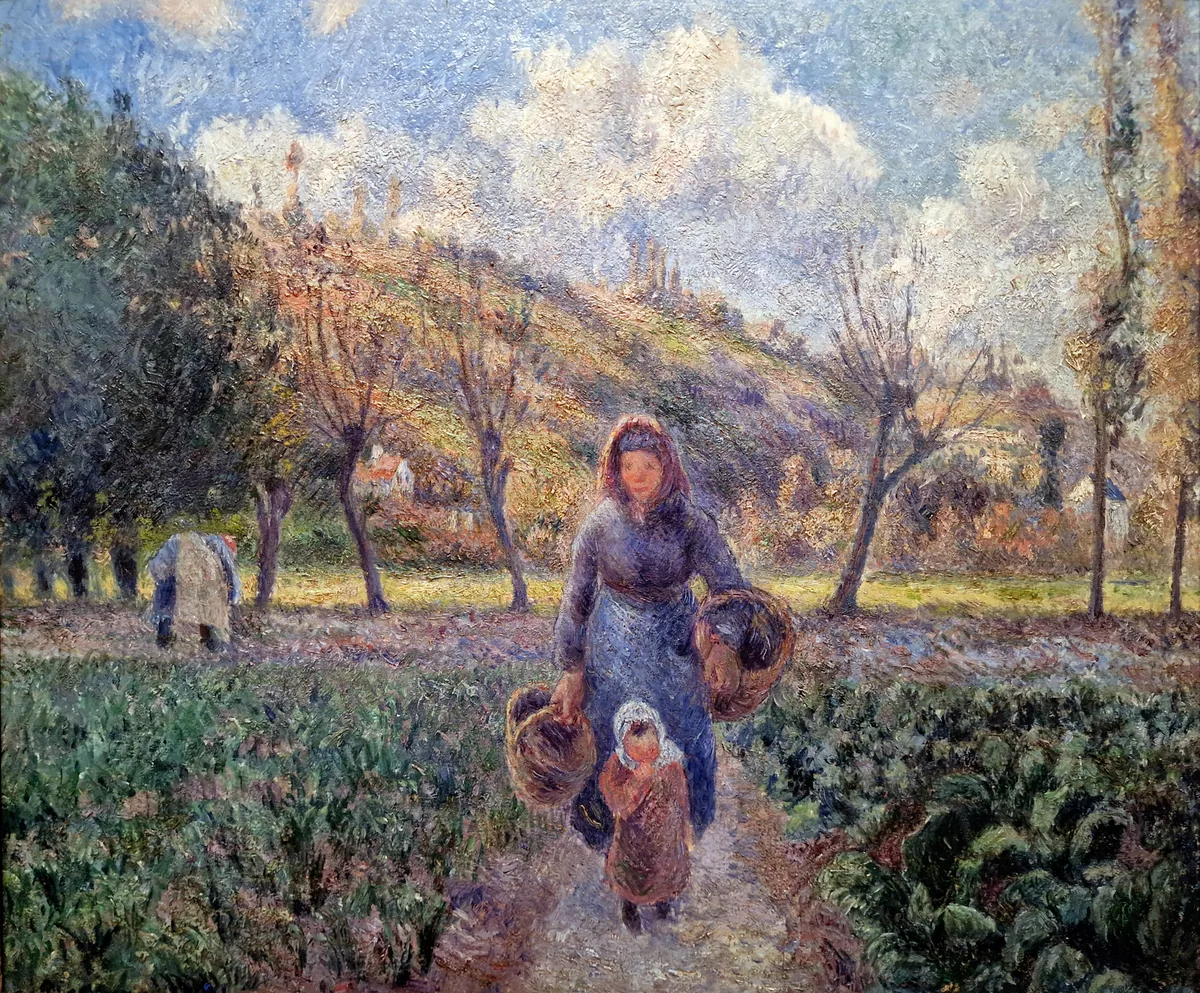 In the Vegetable Garden, Camille Pissarro