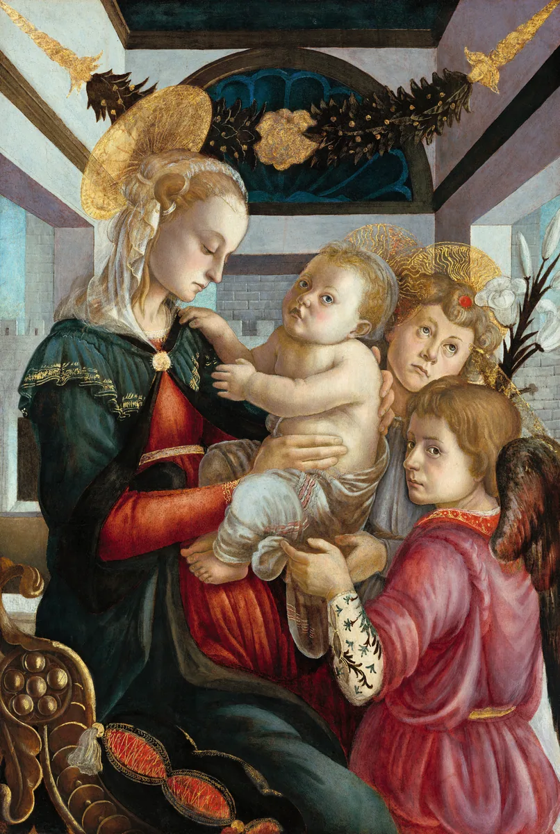 Madonna and Child with Angels, Sandro Botticelli