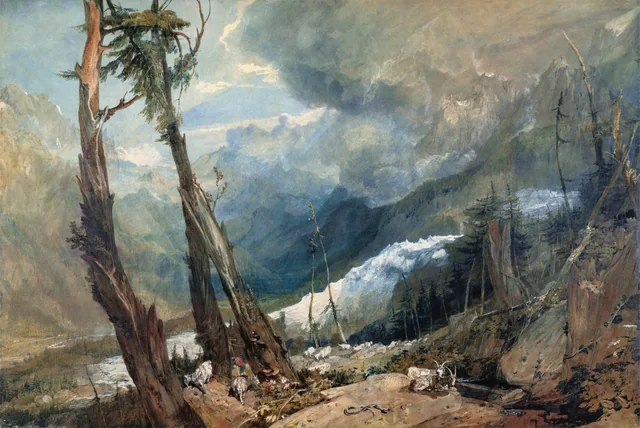 Mer de Glace, in the Valley of Chamouni, J. M. W. Turner