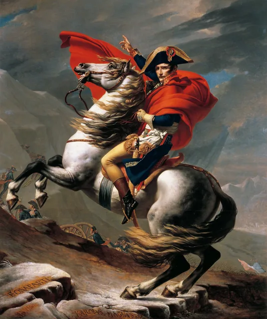 Napoleon Crossing the Alps, Jacques-Louis David