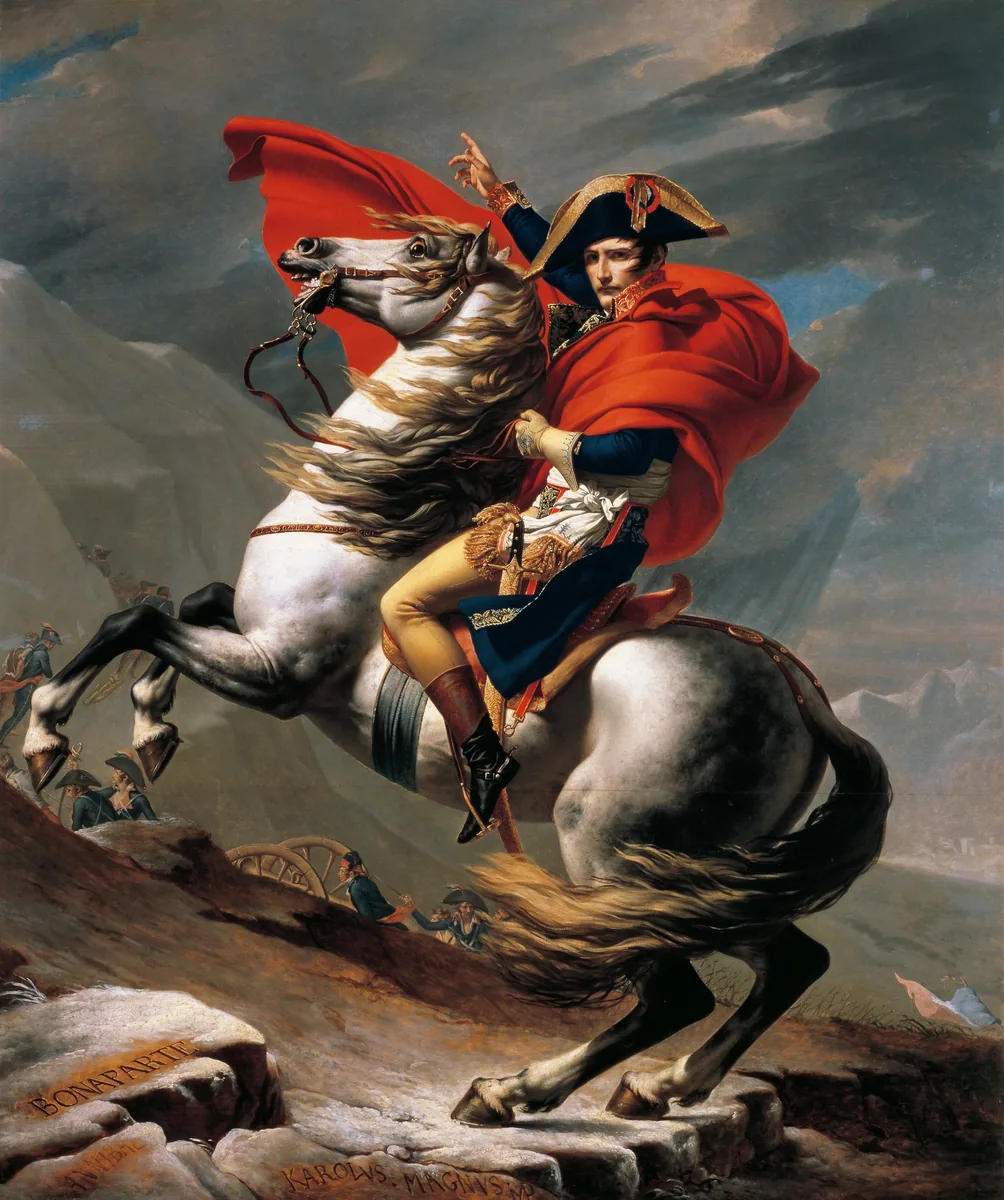 Napoleon Crossing the Alps, Jacques-Louis David