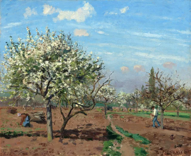 Orchard in Bloom, Louveciennes, Camille Pissarro