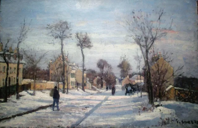 Road to Versailles, Louveciennes, Camille Pissarro