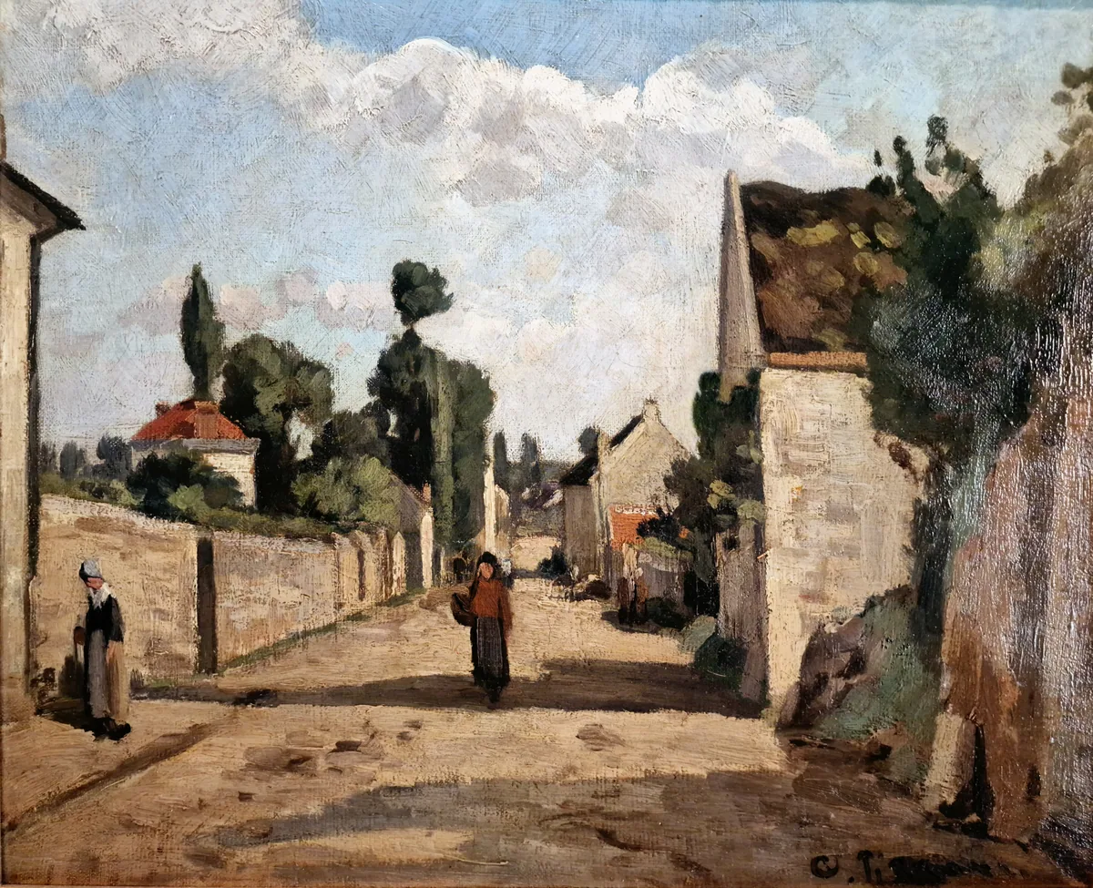 Rue de l'Hermitage, Pontoise, Camille Pissarro