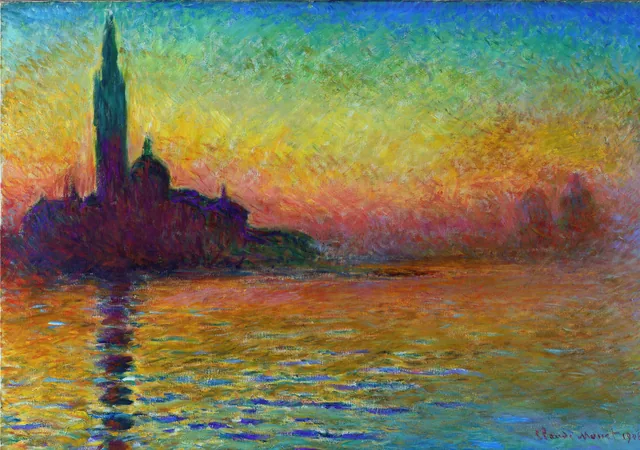 San Giorgio Maggiore at Dusk, Claude Monet