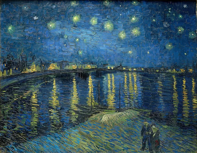 Starry Night Over the Rhone, Vincent van Gogh