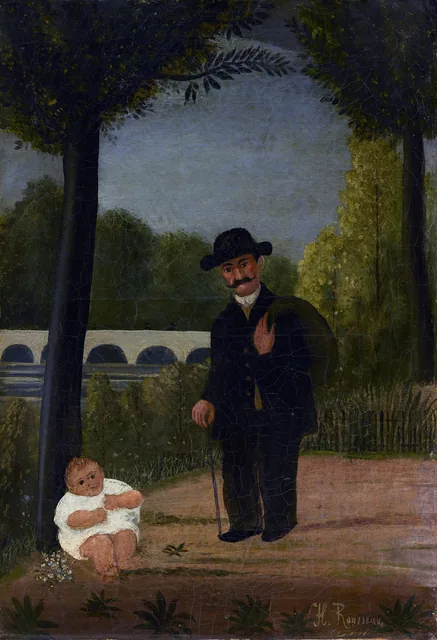 Stroller and Child, Henri Rousseau