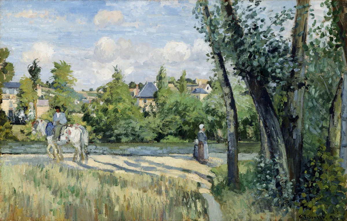 Sunlight on the Road, Pontoise, Camille Pissarro