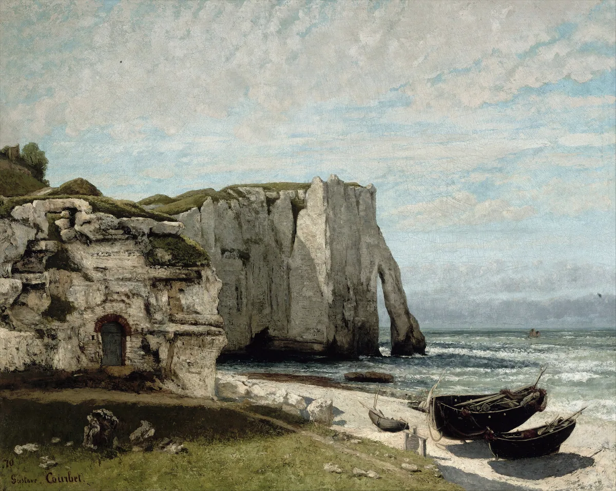 The Etretat Cliffs after the Storm, Gustave Courbet