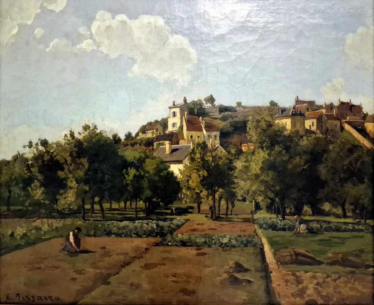 The Hermitage Gardens, Pontoise, Camille Pissarro