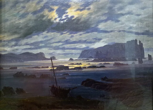 The North Sea in Moonlight, Caspar David Friedrich