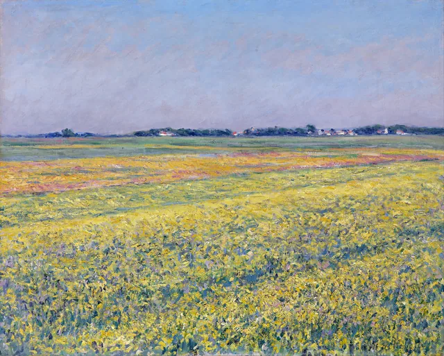 The Plain of Gennevilliers, Yellow Fields, Gustave Caillebotte