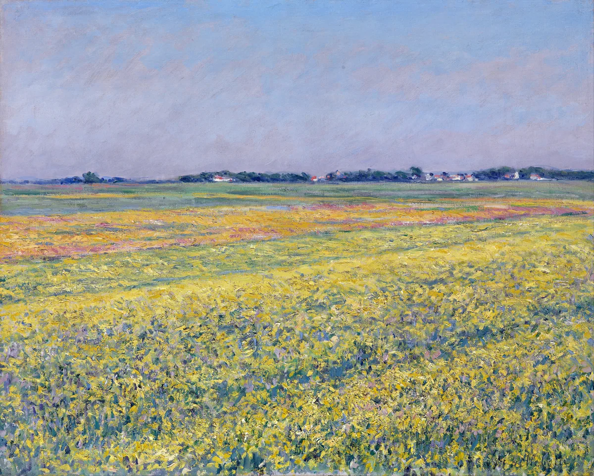 The Plain of Gennevilliers, Yellow Fields, Gustave Caillebotte