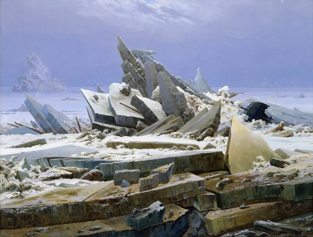 The Sea of Ice, Caspar David Friedrich
