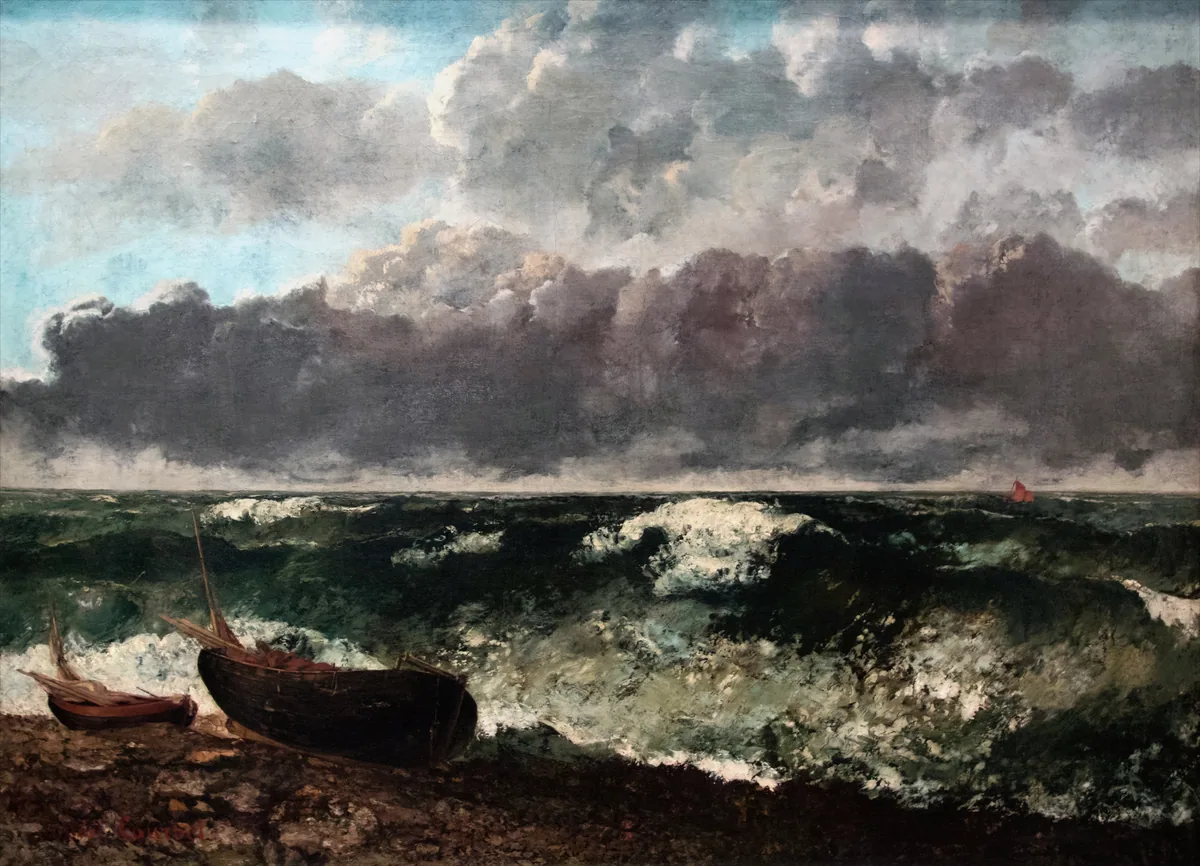 The Stormy Sea, Gustave Courbet
