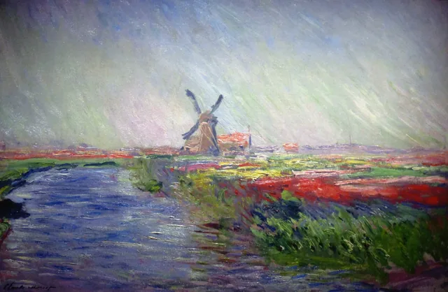 Tulip Fields in Holland, Claude Monet