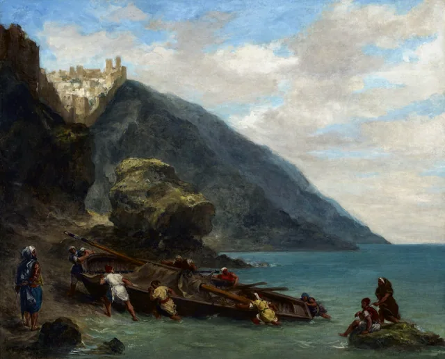View of Tangier from the Seashore, Eugene Delacroix
