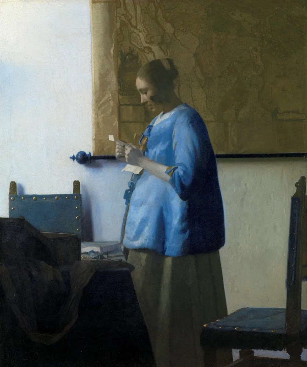 Woman Reading a Letter, Johannes Vermeer