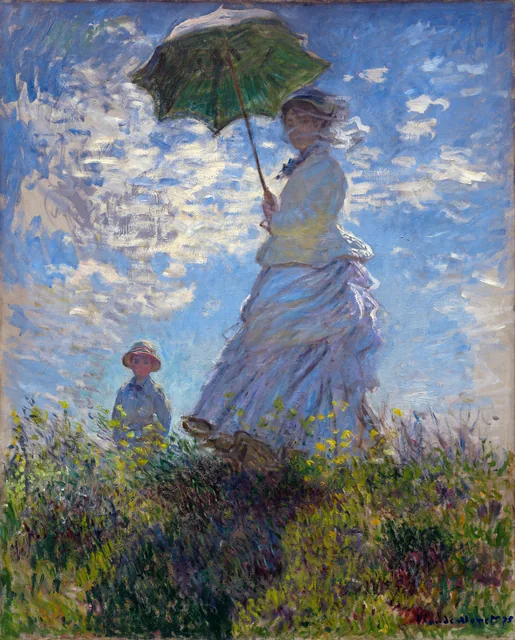 Woman with a Parasol, Claude Monet