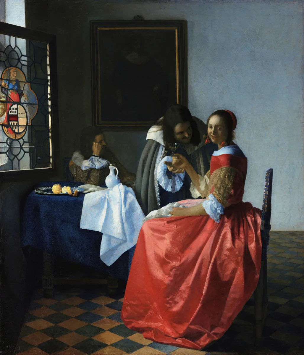 Young Woman with a Wine Glass, Johannes Vermeer